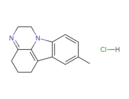 Molecular Structure of 73166-21-9 (hydrogen chloride 8-methyl-2,4,5,6-tetrahydro-1H-pyrazino[3,2,1-jk]carbazole (1:1:1))