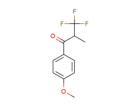 Molecular Structure of 1610846-52-0 (3,3,3-trifluoro-1-(4-methoxyphenyl)-2-methylpropan-1-one)