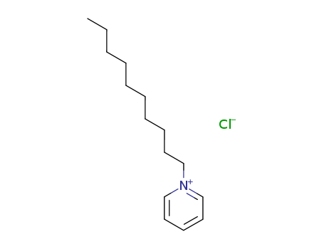 1609-21-8的分子结构（吡啶，1-癸基，氯化物（1：1））