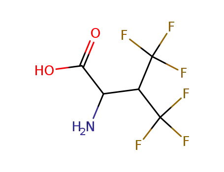 Molecular Structure of 16063-80-2 (HEXAFLUORO-DL-VALINE)