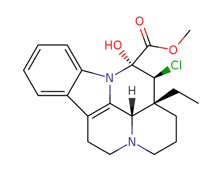 Molecular Structure of 142892-63-5 ((+)-15α-Chloro-vincamine)