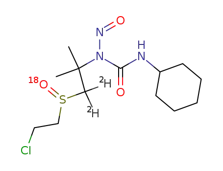 1-<2-<(2-chloroethyl)sulfinyl-18O>-1,1-dimethyl-2,2-dideuterioethyl>-3-cyclohexyl-1-nitrosourea