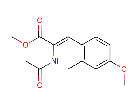 Molecular Structure of 126312-58-1 (Methyl-(Z)-α-acetamido-β-(2,6-dimethyl-4methoxyphenyl) acrylate)