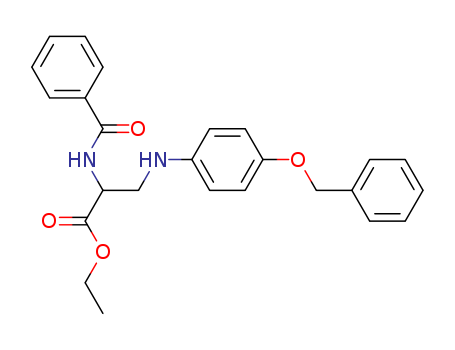 Alanine,N-benzoyl-3-[[4-(phenylmethoxy)phenyl]amino]-, ethyl ester cas  80548-08-9
