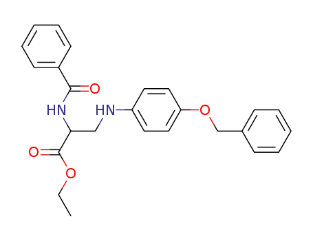 Molecular Structure of 80548-08-9 (ethyl N-benzoyl-3-{[4-(benzyloxy)phenyl]amino}alaninate)