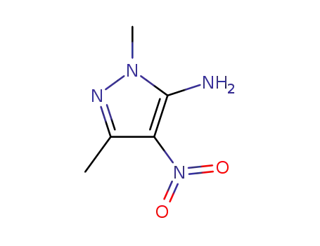 Molecular Structure of 76689-64-0 (5-Amino-1,3-dimethyl-4-nitropyrazole)