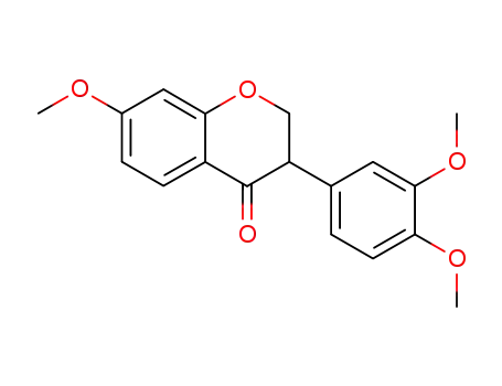 Molecular Structure of 56407-05-7 (7,3',4'-Trimethoxyisoflavanone)