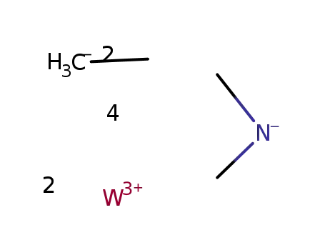 Molecular Structure of 72286-65-8 (W<sub>2</sub>(Et)2(NMe<sub>2</sub>)4)