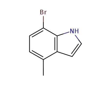 Molecular Structure of 165669-07-8 (7-bromo-4-methyl-1H-indole)