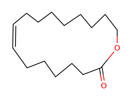 Molecular Structure of 123-69-3 (Oxacycloheptadec-8-en-2-one)