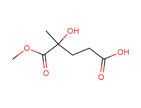 Molecular Structure of 100813-24-9 (methyl 4-carboxy-2-hydroxy-2-methylbutanoate)