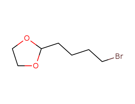 2-(4-Bromobutyl)-1,3-dioxolane 5-BROMOVALERALDEHYDE ETHYLENE ACETAL Bromobutyldioxolane 87227-41-6 98% min