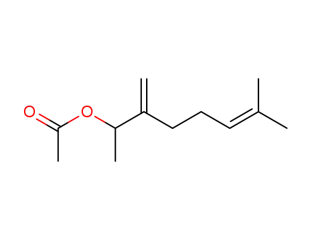 Molecular Structure of 35266-79-6 (6-Octen-2-ol, 7-methyl-3-methylene-, acetate)