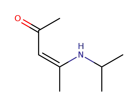 Molecular Structure of 78994-40-8 (3-Penten-2-one, 4-[(1-methylethyl)amino]-, (3Z)- (9CI))
