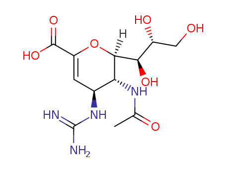 Molecular Structure of 139110-80-8 (ZANAMIVIR HYDRATE)