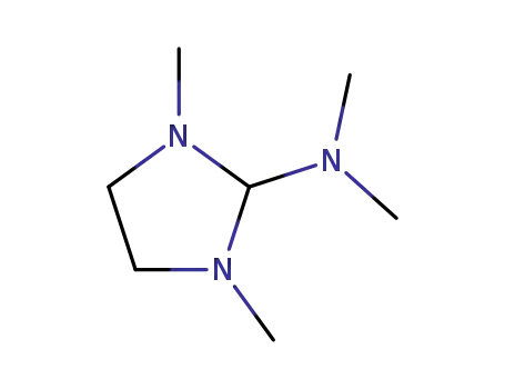 Molecular Structure of 75374-06-0 (2-Imidazolidinamine, N,N,1,3-tetramethyl-)