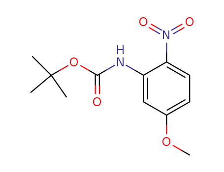Molecular Structure of 185428-55-1 (tert-butyl 5-methoxy-2-nitrophenylcarbamate)