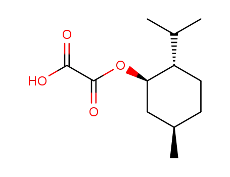 Molecular Structure of 70894-19-8 (oxalic acid monomenthyl ester)