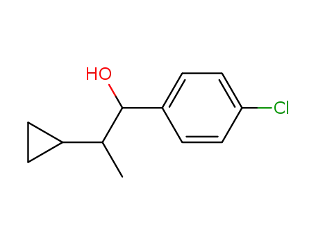 Molecular Structure of 123989-28-6 (1-(4-chlorophenyl)-2-cyclopropyl-1-propanol)