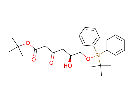 Molecular Structure of 124655-06-7 ((5S)-6-(tert-butyl-diphenylsilanyloxy)-5-hydroxy-3-oxohexanoic acid tert-butyl ester)