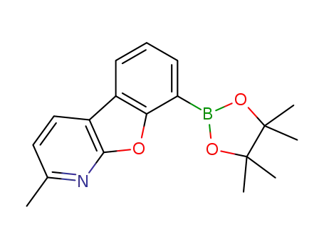 Molecular Structure of 1609374-04-0 (2-methyl-8-(4,4,5,5-tetramethyl-1,3,2-dioxaborolan-2-yl)benzofuro[2,3-b]pyridine)