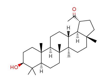 Molecular Structure of 19891-85-1 (29-Nor-20-oxolupeol)
