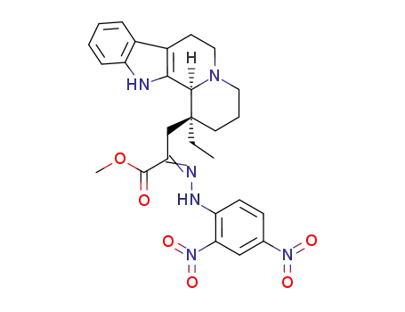 methyl (1α,12bα,Z)-α-<(2,4-dinitrophenyl)hydrazono>-1-ethyl-1,2,3,4,6,7,12,12b-octahydroindolo<2,3-a>quinolizine-1-propanoate