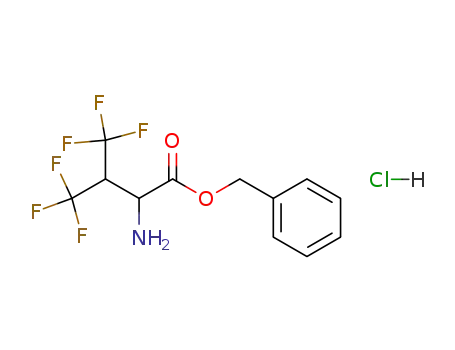 Molecular Structure of 78164-91-7 (DL-hexafluorovaline benzyl ester hydrochloride)