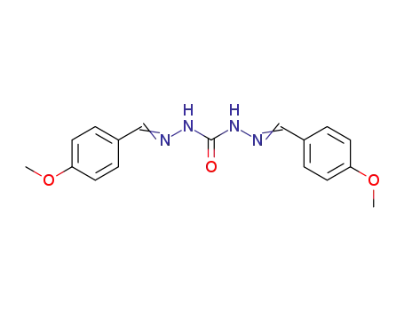 Molecular Structure of 6638-56-8 (Carbonic dihydrazide,bis[(4-methoxyphenyl)methylene]- (9CI))