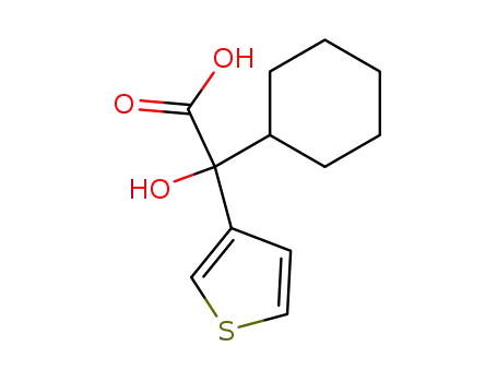 Molecular Structure of 3193-02-0 (3-Thiopheneacetic acid, a-cyclohexyl-a-hydroxy-)