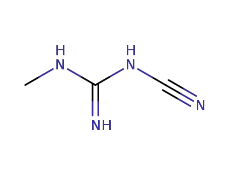 Molecular Structure of 1609-07-0 (N-cyano-N'-methylguanidine)