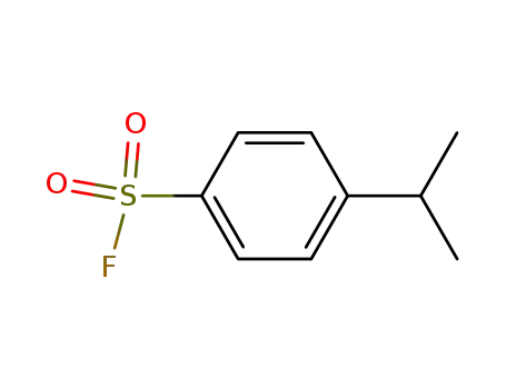 Molecular Structure of 4365-11-1 (Benzenesulfonyl fluoride, 4-(1-methylethyl)-)