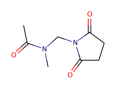 Molecular Structure of 87329-73-5 (Acetamide, N-[(2,5-dioxo-1-pyrrolidinyl)methyl]-N-methyl-)