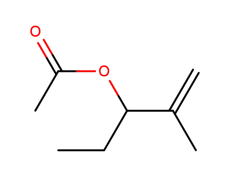 Molecular Structure of 1838-89-7 (rac-2-methylpent-1-en-3-yl acetate)