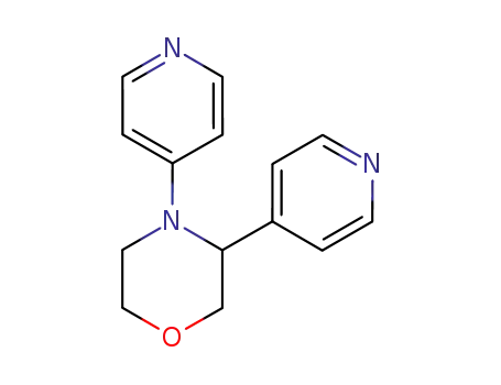 Molecular Structure of 143798-68-9 (Morpholine, 3,4-bis(4-pyridinyl)-)