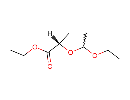 Molecular Structure of 184110-35-8 ((2S,1'R/S)-Ethyl-2-(1'-ethoxyethoxy)propanoate)