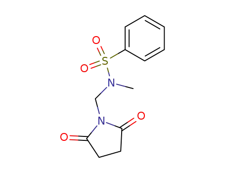 Molecular Structure of 72802-68-7 (Benzenesulfonamide, N-[(2,5-dioxo-1-pyrrolidinyl)methyl]-N-methyl-)