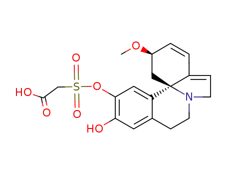 Molecular Structure of 466-71-7 ((16-hydroxy-3β-methoxy-erythrina-1,6-dien-15-yloxysulfonyl)-acetic acid)