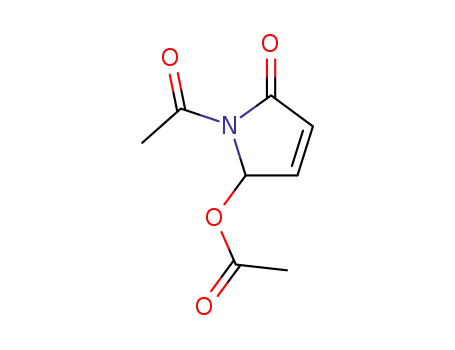 Molecular Structure of 175796-29-9 (2H-Pyrrol-2-one,  1-acetyl-5-(acetyloxy)-1,5-dihydro-)