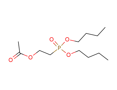 Molecular Structure of 40633-26-9 (Phosphonic acid, [2-(acetyloxy)ethyl]-, dibutyl ester)