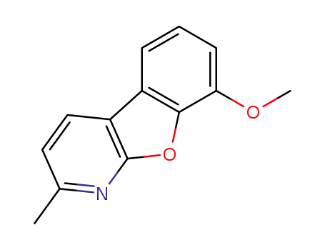 Molecular Structure of 1609373-96-7 (8-methoxy-2-methylbenzofuro[2,3-b]pyridine)