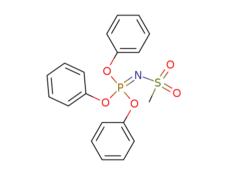 Molecular Structure of 102173-66-0 (N-Mesyl-triphenoxyphosphinimid)