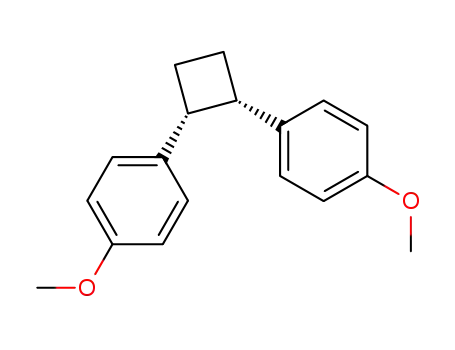 Molecular Structure of 52498-14-3 (cis-1,2-bis(4-methoxyphenyl)cyclobutane)