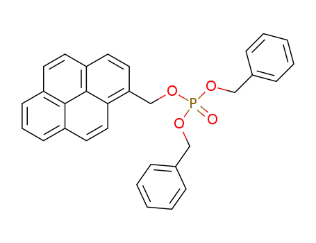 Molecular Structure of 150943-29-6 (dibenzyl pyren-1-ylmethyl phosphate)
