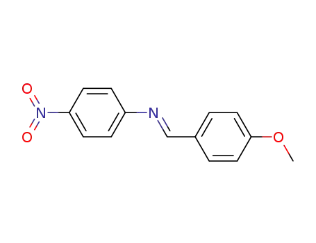 Molecular Structure of 97221-15-3 ((E)-N-(4-methoxybenzylidene)-4-nitroaniline)