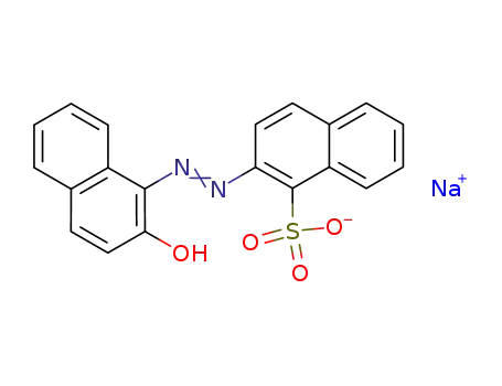 Molecular Structure of 1248-18-6 (sodium 2-[(2-hydroxynaphthyl)azo]naphthalenesulphonate)