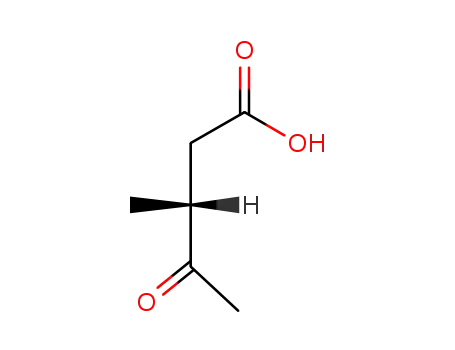 Molecular Structure of 127116-16-9 (Pentanoic acid, 3-methyl-4-oxo-, (R)- (9CI))