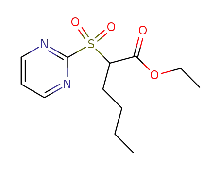 Molecular Structure of 175020-61-8 (ethyl 2-(pyrimidin-2-ylsulfonyl)hexanoate)