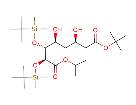 isopropyl (2S,3R,4S,6R)-7-t-butoxycarbonyl-2,3-bis(t-butyldimethylsilyloxy)-4,6-dihydroxyheptanoate