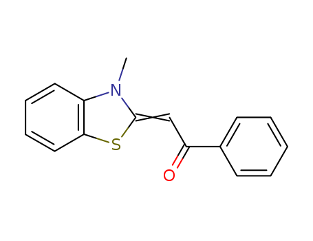Ethanone, 2-(3-methyl-2(3H)-benzothiazolylidene)-1-phenyl-